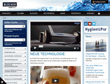 Tablet Screenshot of blucher.de